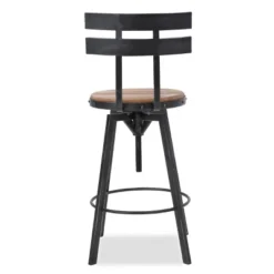 Set Of 2 Alanis Modern Industrial Firwood Adjustable Height Swivel Barstools Natural/Black Brushed Silver - Christopher Knight Home 16 Set Of 2 Alanis Modern Industrial Firwood Adjustable Height Swivel Barstools Natural/Black Brushed Silver - Christopher Knight Home -Living Furniture GUEST 3f014a11 9055 40f8 bdae 732a11a4f142