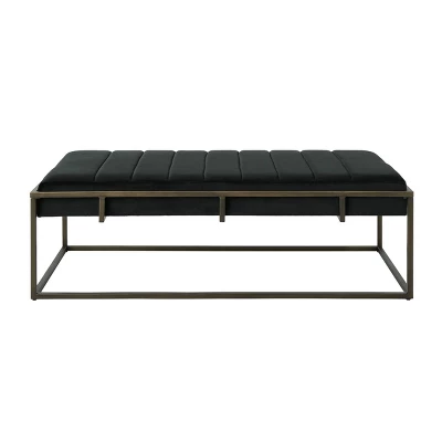 Magdalene Modern Velvet Ottoman Bench - Christopher Knight Home 5 Magdalene Modern Velvet Ottoman Bench - Christopher Knight Home - Image 5