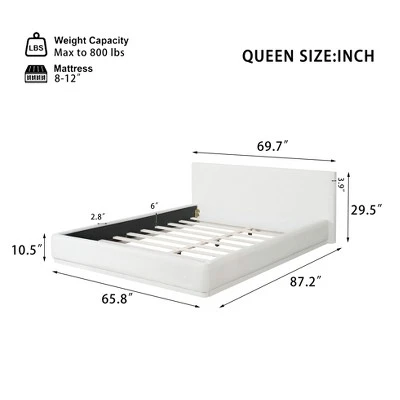 Christopher Knight Home Berry Modern Minimalist Velvet Upholstered Wood Platform Bed 2 Christopher Knight Home Berry Modern Minimalist Velvet Upholstered Wood Platform Bed - Image 2