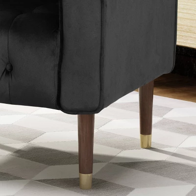 Bourchier Modern Glam Velvet Armchair - Christopher Knight Home 2 Bourchier Modern Glam Velvet Armchair - Christopher Knight Home - Image 2