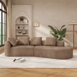 Christopher Knight Home 116" Modern Curved Sectional Sofa With High-Density Sponge And 4 Pillows 23 Christopher Knight Home 116" Modern Curved Sectional Sofa With High-Density Sponge And 4 Pillows -Living Furniture GUEST 40d2a3a4 b9f4 4266 8ab3 231ae95f6eaf