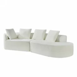 Christopher Knight Home 116" Modern Curved Sectional Sofa With High-Density Sponge And 4 Pillows 16 Christopher Knight Home 116" Modern Curved Sectional Sofa With High-Density Sponge And 4 Pillows -Living Furniture GUEST 40e91a32 a301 4d00 a6ac 94b4f76e8286