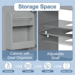 Christopher Knight Home Katniss Modern 18" Bathroom Vanity With Ceramic Sink And Adjustable Shelf -Living Furniture GUEST 42a7ca56 91fe 4ece bb26 be7247585429
