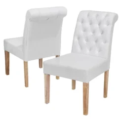 2ct Dinah Roll Top Fabric Dining Chair Set - Christopher Knight Home 8 2ct Dinah Roll Top Fabric Dining Chair Set - Christopher Knight Home -Living Furniture GUEST 438e8594 9ca4 4de9 a9a1 05fbc2ee1a62