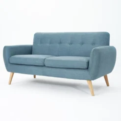 Josephine Mid-Century Modern Petite Sofa - Christopher Knight Home -Living Furniture GUEST 4474ff6c 03e9 4269 b2d6 b8f8c6129a5b