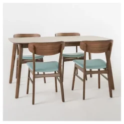 5pc Lucious 60" Dining Set - Christopher Knight Home -Living Furniture GUEST 44e174fc 2f2c 41c3 989f b035b60b49c3