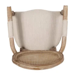 Set Of 4 Judith French Country Wood And Cane Upholstered Dining Chairs - Christopher Knight Home -Living Furniture GUEST 450178e6 fd98 4232 9b01 30d643745522