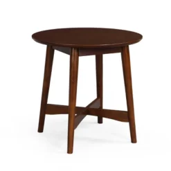 Behrens Mid-Century Modern Wood End Table - Christopher Knight Home -Living Furniture GUEST 4664700e 6f30 4307 b432 b06ca3b98c1c