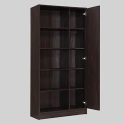 2pc Daru Mid-Century Entertainment Center Set Walnut - Christopher Knight Home -Living Furniture GUEST 4688f78b ffd7 4877 aecc 57309152177a