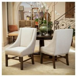 Set Of 2 James Dining Chair Set Natural - Christopher Knight Home -Living Furniture GUEST 46e62368 69f7 4d60 9f65 b674bb16582c
