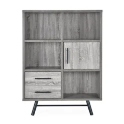 Hulbert Modern Industrial 6 Shelf Multi Functional Cabinet - Christopher Knight Home -Living Furniture GUEST 495e2f03 1324 43cf b2d4 81c8900495c8