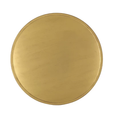 Noxon Boho Lace Cut Iron Coffee Table Gold Brushed Brown - Christopher Knight Home: Pedestal Base, No Assembly Required 6 Noxon Boho Lace Cut Iron Coffee Table Gold Brushed Brown - Christopher Knight Home: Pedestal Base, No Assembly Required - Image 6