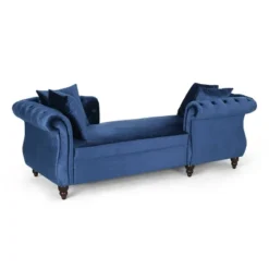 Houck Modern Glam Tufted Velvet Tete-A-Tete Chaise Lounge With Accent Pillows - Christopher Knight Home 21 Houck Modern Glam Tufted Velvet Tete-A-Tete Chaise Lounge With Accent Pillows - Christopher Knight Home -Living Furniture GUEST 4a550d9f 81a1 4978 b0b6 96730044eb17