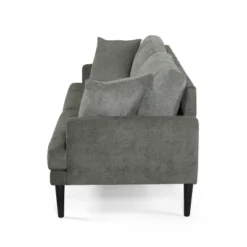 Malverne Contemporary 3 Seater Fabric Sofa With Accent Pillows Gray/Dark Brown - Christopher Knight Home 11 Malverne Contemporary 3 Seater Fabric Sofa With Accent Pillows Gray/Dark Brown - Christopher Knight Home -Living Furniture GUEST 4a6a41c3 3782 427b 8d82 2d5e7a779427