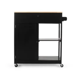Telfair Kitchen Cart With Wheels - Christopher Knight Home -Living Furniture GUEST 4a9424f5 f9b4 4078 a9e9 4d2d1f9717a5