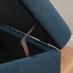 Christopher Knight Home Chatsworth Storage Ottoman - Navy: Elegant Tufted Design, Soft Polyester Upholstery, Mobile Casters -Living Furniture GUEST 4aa882bd e8d5 4292 891a ef33dc02d4b6