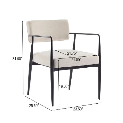 Christopher Knight Home Behrens Mid-Century Modern Upholstered Dining Chairs (Set Of 2) 2 Christopher Knight Home Behrens Mid-Century Modern Upholstered Dining Chairs (Set Of 2) - Image 2