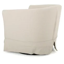 Cecilia Fabric Swivel Club Chair - Christopher Knight Home -Living Furniture GUEST 4b9dcddd 65f9 4b48 b7d7 085ed5c5e4a4