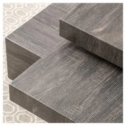 Iverson Rectangular Rotatable Coffee Table Black Oak - Christopher Knight Home: Unique 60's Vibe, Dual-Shelf -Living Furniture GUEST 4cbfc7f6 283f 46c4 8b42 cb6de6f77e15