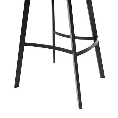 Set Of 2 30" Dax Faux Leather Barstool Brown - Christopher Knight Home 3 Set Of 2 30" Dax Faux Leather Barstool Brown - Christopher Knight Home - Image 3