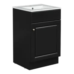 20"W Bathroom Vanity With Ceramic Sink, Bathroom Cabinet With Storage Rack, Adjustable Shelf And Soft Closing Door-Christopher Knight Home -Living Furniture GUEST 4eebc2ef 70a1 4479 a767 aa23984ca035