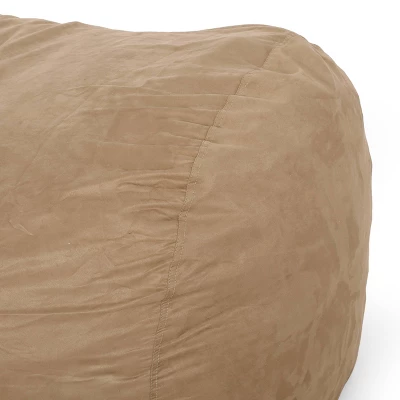 6.5' Inkom Modern Microfiber Pastel Bean Bag - Christopher Knight Home 4 6.5' Inkom Modern Microfiber Pastel Bean Bag - Christopher Knight Home - Image 4
