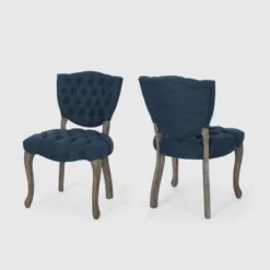Set Of 2 Crosswind Tufted Dining Chair - Christopher Knight Home -Living Furniture GUEST 5097c5c4 226c 4813 b654 b45c147a8a2e