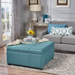 Christopher Knight Home Carlsbad Contemporary Upholstered Tufted Storage Ottoman -Living Furniture GUEST 509edf9f f5b2 42fb 92b9 283c36ee4b2a