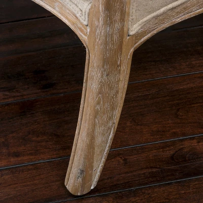 Crenshaw Fabric Wing Chair Beige - Christopher Knight Home 3 Crenshaw Fabric Wing Chair Beige - Christopher Knight Home - Image 3