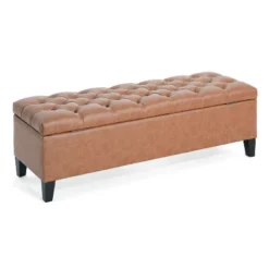 Christopher Knight Home Tartaglia Contemporary Faux Leather Upholstered Button Tufted Storage Ottoman 13 Christopher Knight Home Tartaglia Contemporary Faux Leather Upholstered Button Tufted Storage Ottoman -Living Furniture GUEST 52b9e8f3 b607 4f65 86f5 0038612bc589
