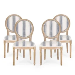Set Of 4 Phinnaeus French Country Fabric Dining Chairs - Christopher Knight Home 27 Set Of 4 Phinnaeus French Country Fabric Dining Chairs - Christopher Knight Home -Living Furniture GUEST 52d827a9 08e8 488d b24c 7fcf474d71e4
