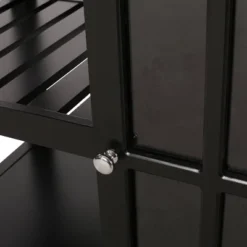 Byway Contemporary Kitchen Cart With Wheels Black/Natural - Christopher Knight Home 17 Byway Contemporary Kitchen Cart With Wheels Black/Natural - Christopher Knight Home -Living Furniture GUEST 52fe4467 f2f4 4af3 9e38 514584f244ff