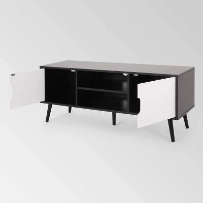 Peermont Mid-Century Modern TV Stand For TVs Up To 53" - Christopher Knight Home 2 Peermont Mid-Century Modern TV Stand For TVs Up To 53" - Christopher Knight Home - Image 2