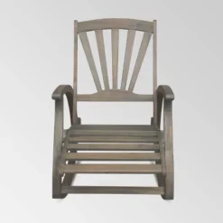 Sunview Acacia Wood Recliner Rocking Chair - Christopher Knight Home -Living Furniture GUEST 538f00a6 83fb 46e6 9496 dcd722f48680