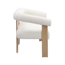 Christopher Knight Home Webb 53" Modern Rubberwood Boucle Upholstered Loveseat -Living Furniture GUEST 542eec36 010a 4da7 9da0 04d4d85125d6