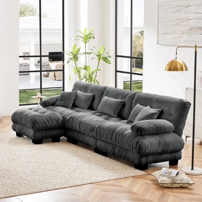 Christopher Knight Home Yale Modular Chenille Upholstery 133.8" Sectional Sofa 1 Christopher Knight Home Yale Modular Chenille Upholstery 133.8" Sectional Sofa
