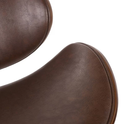 Dawson Mid-Century Modern Upholstered Swivel Office Chair - Christopher Knight Home 2 Dawson Mid-Century Modern Upholstered Swivel Office Chair - Christopher Knight Home - Image 2