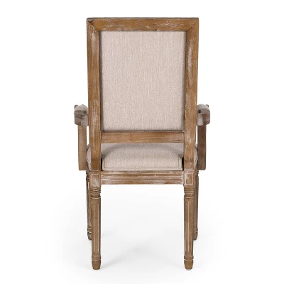 Set Of 6 Maria French Country Wood Upholstered Dining Chairs - Christopher Knight Home 6 Set Of 6 Maria French Country Wood Upholstered Dining Chairs - Christopher Knight Home - Image 6