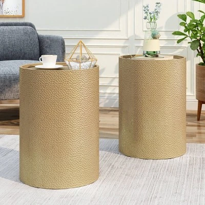 2pk Brookhaven Modern Round Accent Table - Christopher Knight Home 1 2pk Brookhaven Modern Round Accent Table - Christopher Knight Home