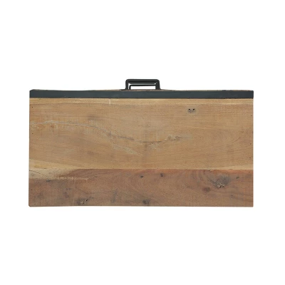 Burdine Handcrafted Boho Wood 3 Drawer Cabinet Natural/Black - Christopher Knight Home 6 Burdine Handcrafted Boho Wood 3 Drawer Cabinet Natural/Black - Christopher Knight Home - Image 6