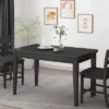 Benner Farmhouse Counter Height Wood Dining Table Black - Christopher Knight Home