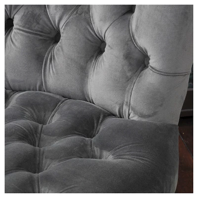 Set Of 2 Moira New Velvet Dining Chair Charcoal - Christopher Knight Home 3 Set Of 2 Moira New Velvet Dining Chair Charcoal - Christopher Knight Home - Image 3