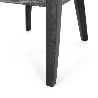 Christopher Knight Home Set Of 2 Camas Upholstered Dining Chairs Light Gray/Weathered Gray 6 Christopher Knight Home Set Of 2 Camas Upholstered Dining Chairs Light Gray/Weathered Gray - Image 6