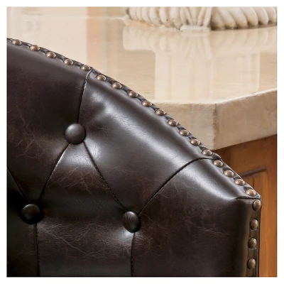 Set Of 2 30.5" Ogden Barstool Brown - Christopher Knight Home 3 Set Of 2 30.5" Ogden Barstool Brown - Christopher Knight Home - Image 3