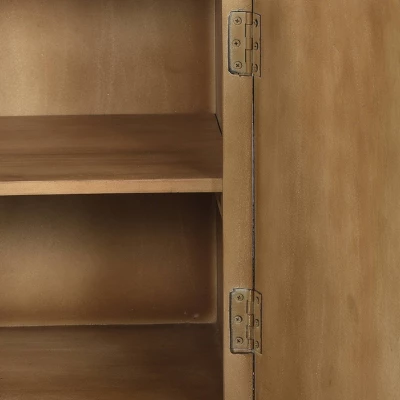 Glover Boho Cabinet Gray Antique - Christopher Knight Home 3 Glover Boho Cabinet Gray Antique - Christopher Knight Home - Image 3