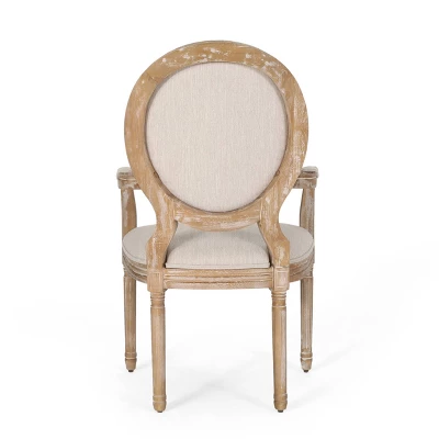 Set Of 4 Judith French Country Wood Upholstered Dining Chairs - Christopher Knight Home 7 Set Of 4 Judith French Country Wood Upholstered Dining Chairs - Christopher Knight Home - Image 7