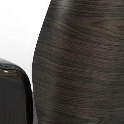 Cannonade Mid Century Modern Swivel Office Chair Black/Gray - Christopher Knight Home 3 Cannonade Mid Century Modern Swivel Office Chair Black/Gray - Christopher Knight Home - Image 3