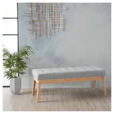 Saxon Upholstered Bench - Christopher Knight Home 3 Saxon Upholstered Bench - Christopher Knight Home - Image 3