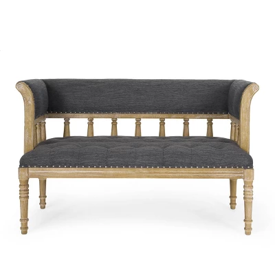 Loyning Traditional Fabric Tufted Loveseat - Christopher Knight Home 11 Loyning Traditional Fabric Tufted Loveseat - Christopher Knight Home - Image 11