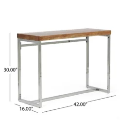 Berea Rustic Glam Handcrafted Acacia Wood Desk Natural/Silver - Christopher Knight Home 13 Berea Rustic Glam Handcrafted Acacia Wood Desk Natural/Silver - Christopher Knight Home -Living Furniture GUEST 5e4ae79e 06e9 4c19 a249 f13401b1ac46